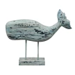 dekoracja drewniana Blue Whale mniejszy