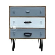 meble nowoczesne | komoda z szufladami drewno metal Suitcases