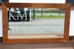 meble akacja - lustro w drewnianej ramie