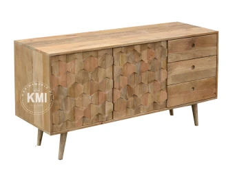 meble nowoczesne | komoda z drewna mango Honeycomb