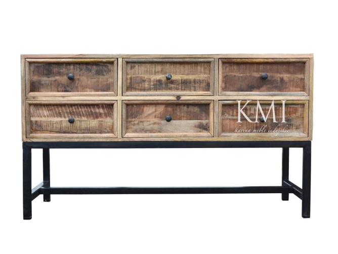 meble kolonialne | konsola z litego drewna mango H-501