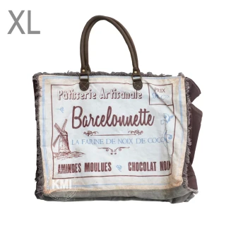 Duża torba shopper Dirtbags – ekologiczny canvas recyklingowy 51 × 38 cm