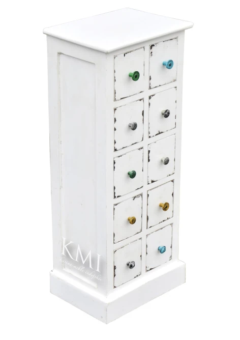 meble drewniane | biała komoda szufladnik Hanika LD-4823