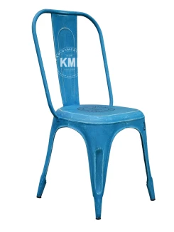 metalowe krzesło loftowe Tolix Blue