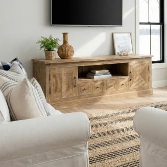 Szafka RTV Malibu 180 cm Drewno Mango | Meble Orientalne