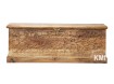 meble orientalne skrzynia rzeźbiona 120cm front drewno mango naturalne
