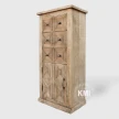 komoda drewniana w stylu coastal widok z boku meble rustykalne