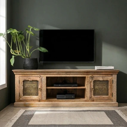 Szafka RTV Golden Bazaar Meble Indyjskie Styl Orientalny