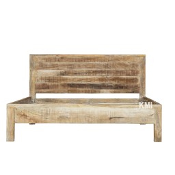 Meble Loftowe | Łóżko Drewniane Roma 160x200 Lite Mango