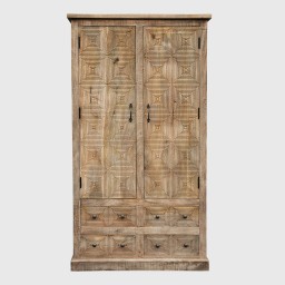 Szafa Drewniana Malibu 100x180 Styl Coastal | Meble Rustykalne