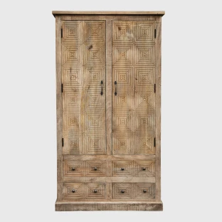 Szafa Drewniana Malibu 100x180 Styl Coastal | Meble Rustykalne