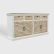 meble hampton bielone komoda z litego drewna 180 cm
