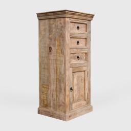 Drewniana komoda słupek Milford 55 cm | Meble Rustykalne