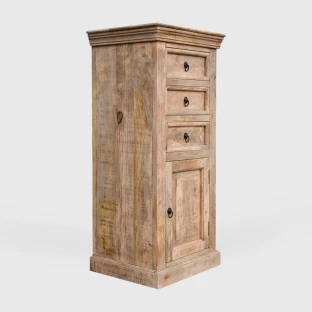 Drewniana komoda słupek Milford 55 cm | Meble Rustykalne