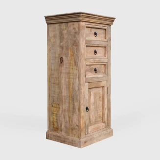 Drewniana komoda słupek Milford 55 cm | Meble Rustykalne