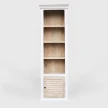 waska biblioteczka na wprost z czterema polkami meble hampton