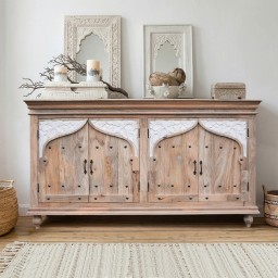 Drewniana komoda Samira – meble indyjskie boho