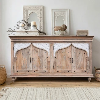 Drewniana komoda Samira – meble indyjskie boho