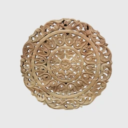 Panel Ścienny Mandala 60 cm | Ażurowa Dekoracja Drewniana Rzeźbiona