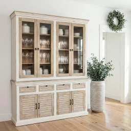 Meble Hampton | Duży Kredens z Drewna Mango 180 cm Coastal