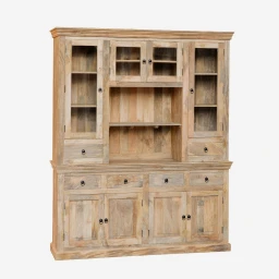 Meble Rustykalne | Klasyczny Kredens z Nadstawką 180 cm Mango