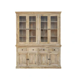 Meble Rustykalne | Duży Kredens Drewniany Oxford 180 cm Mango Postarzane