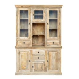 Meble Drewniane | Kredens z Nadstawką Witryna 150 cm Mango Lakier