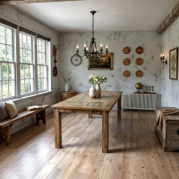 Stół Loftowy 180x90 cm Parkiet z Recyklingu | Meble Indyjskie Mango