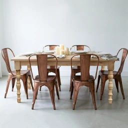 Rustykalny Stół Drewniany Adela 180 cm | Meble Indyjskie z Mango