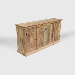 Meble Indyjskie | Komoda Rzeźbiona Elephanta 180 cm Mango