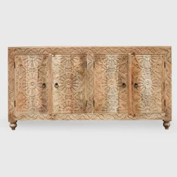 Komoda Rzeźbiona Dalaja Meble Indyjskie Drewno Mango Orientalna