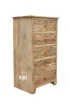 komoda w stylu boho 55x40x100 lite drewno mango 5 szuflad meble drewniane