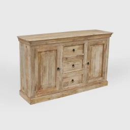 Komoda z drewna mango postarzana Milford 150 cm | Meble Rustykalne