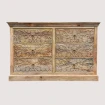komoda rzeźbiona 145x45x90 cm na wprost rzemieślnicze meble orientalne naturalne wykończenie lakierem