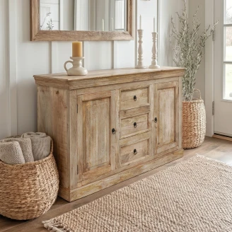 meble rustykalne postarzana komoda milford 150cm