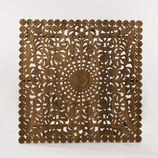 Meble Orientalne | Panel Drewniany Ażurowy Zagłówek Mango 150x150 cm