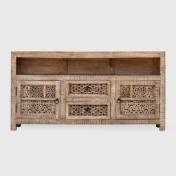 Meble Drewniane | Szafka RTV Orientalna Shanti Mango 145 cm