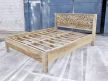 łóżko indyjskie rzeźbione mango 160x200 cm rama i stelaż z deskami skos meble drewniane