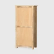 tył wysokiej komody boho monsoon 70 cm solidne drewniane wykończenie pleców jasne naturalne drewno rzut od tyłu