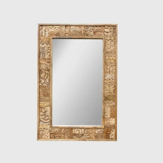 Meble Drewniane | Lustro Orientalne Yasmin z Recyklingu 60x90 cm