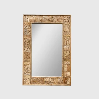 Meble Drewniane | Lustro Orientalne Yasmin z Recyklingu 60x90 cm