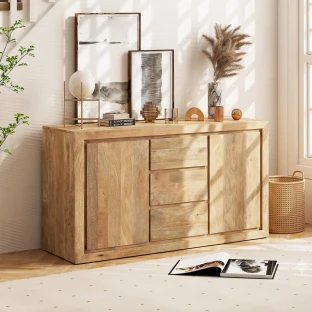 Nowoczesna komoda mango 150 cm z szufladami | Meble Drewniane
