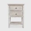drewniana szafka bielona profil pod kątem wosk do drewna efekt shabby chic