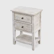 drewniana szafka bielona profil pod kątem wosk do drewna efekt shabby chic