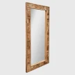 rzezbione lustro stojace z drewna mango profil pod katem styl orientalny