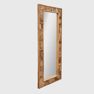 orientalne lustro drewniane profil pod katem szeroka na 11 cm rama