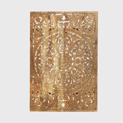 Rzeźbiony Panel Indyjski Mango Naturalne 60x90 cm