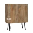 komoda z szufladami drewno metal Suitcases