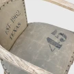 zblizenie na siedzisko fotela orwell z bawelny z recyklingu z nadrukiem 43