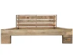 proste lozko drewniane z litego drewna mango 160x200 cm rama i zaglowek widok z przodu